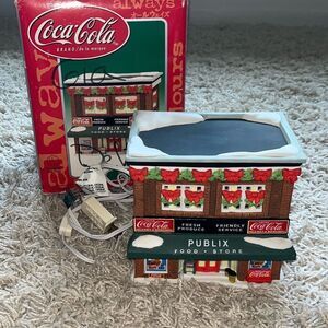 2000 Coca-Cola Coke Town Square Collection Publix Supermarket #42862 W Box